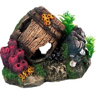 Barrel Ornament: Large Aquarium Decorations