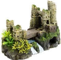 Castle with Drawbridge: Large Fish Tank Decorations