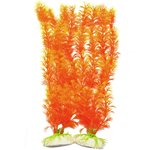 Vivid Orange Plants: Halloween fish tank decorations